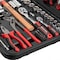 Intertool 1/4 in., 1/2 in. Drive Full Mechanics Tool Set, 100 pcs ET08-8100 - alternate 2